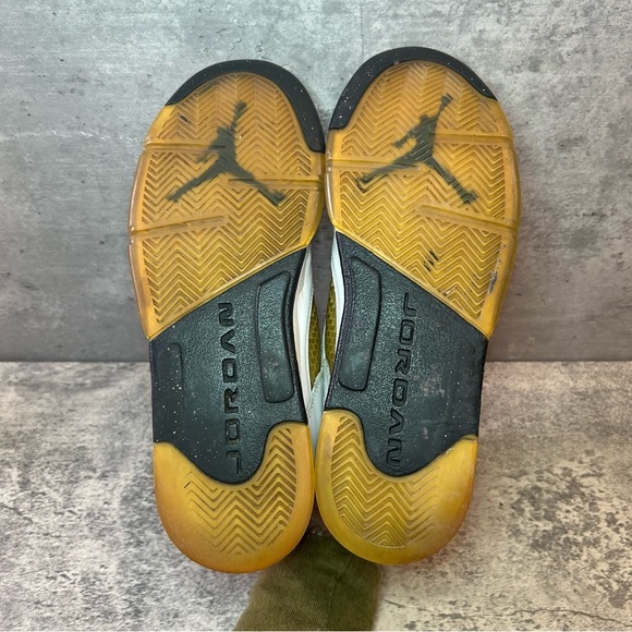 Nike Air Jordan 5 Low 'White Metallic' Sneakers Womens sz 8.5 - peeling - Picture 5 of 8